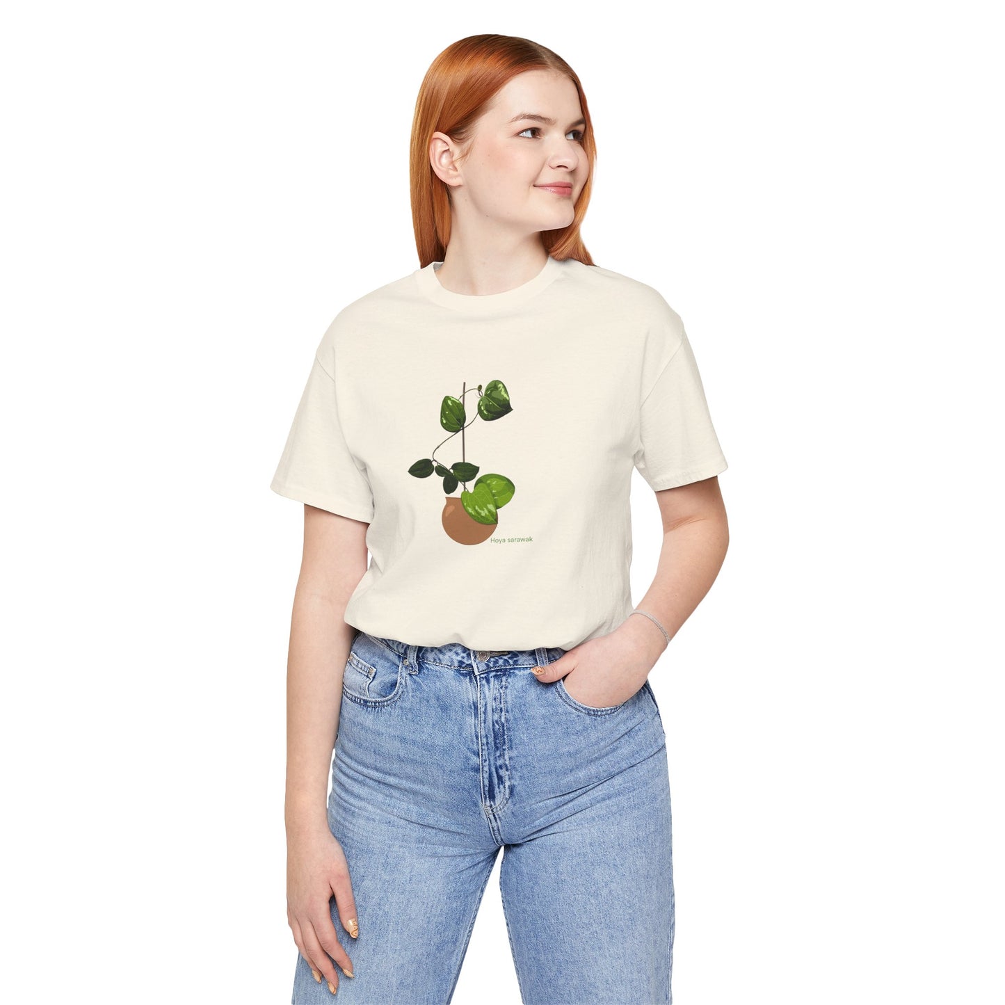 Hoya Sarawak Plant Lover T-Shirt - White, Natural, Black
