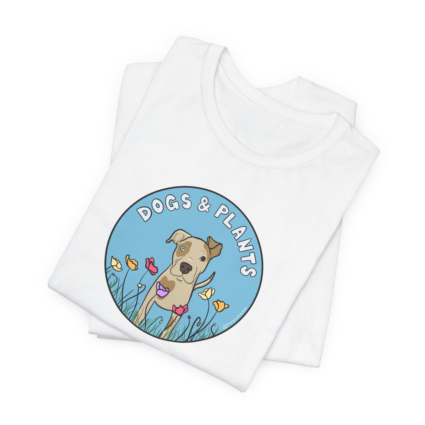 Dogs & Plants T-Shirt for Pitbull & Plant Lovers