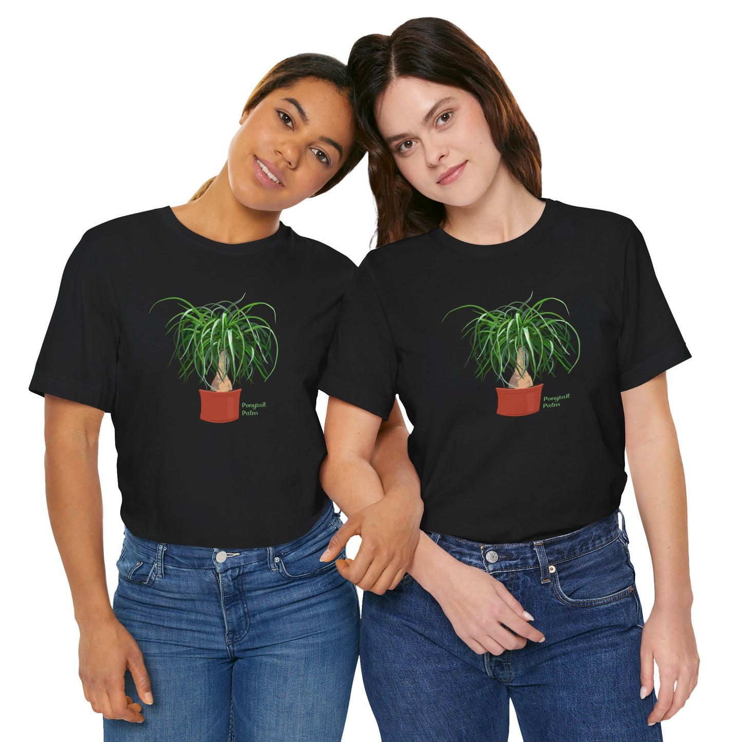 Ponytail Palm Plant Lover T-Shirt - Black