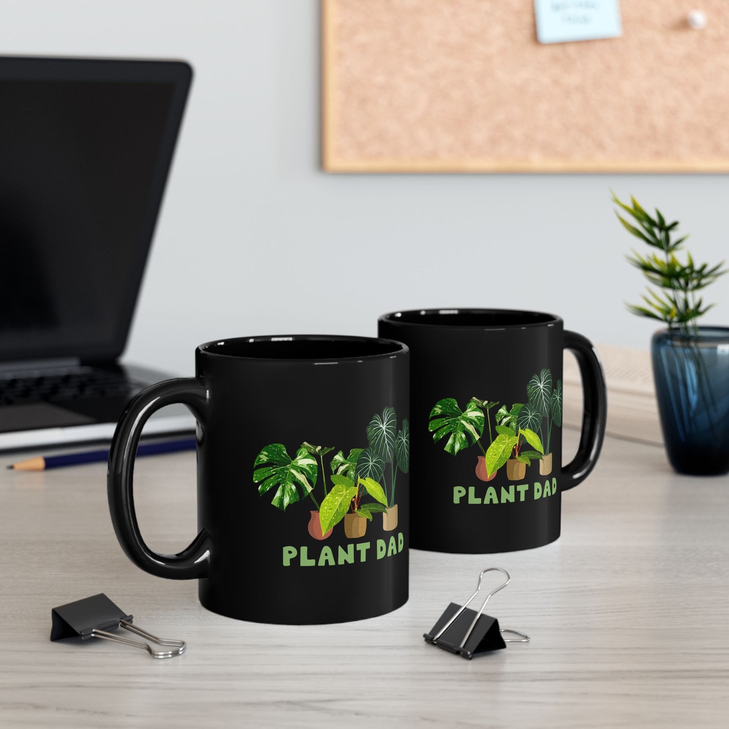 Plant Dad Mug - Black