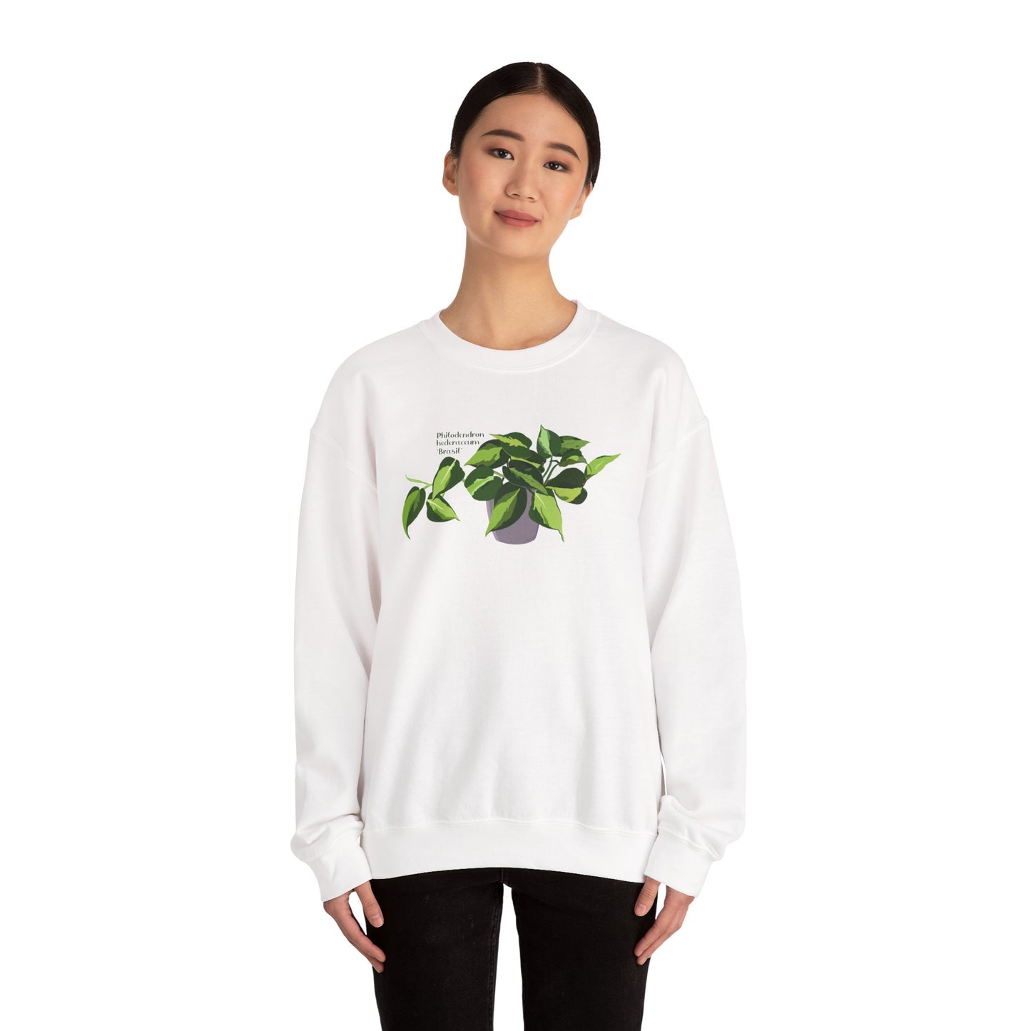 Philodendron Brasil Plant Lover Crewneck Sweatshirt