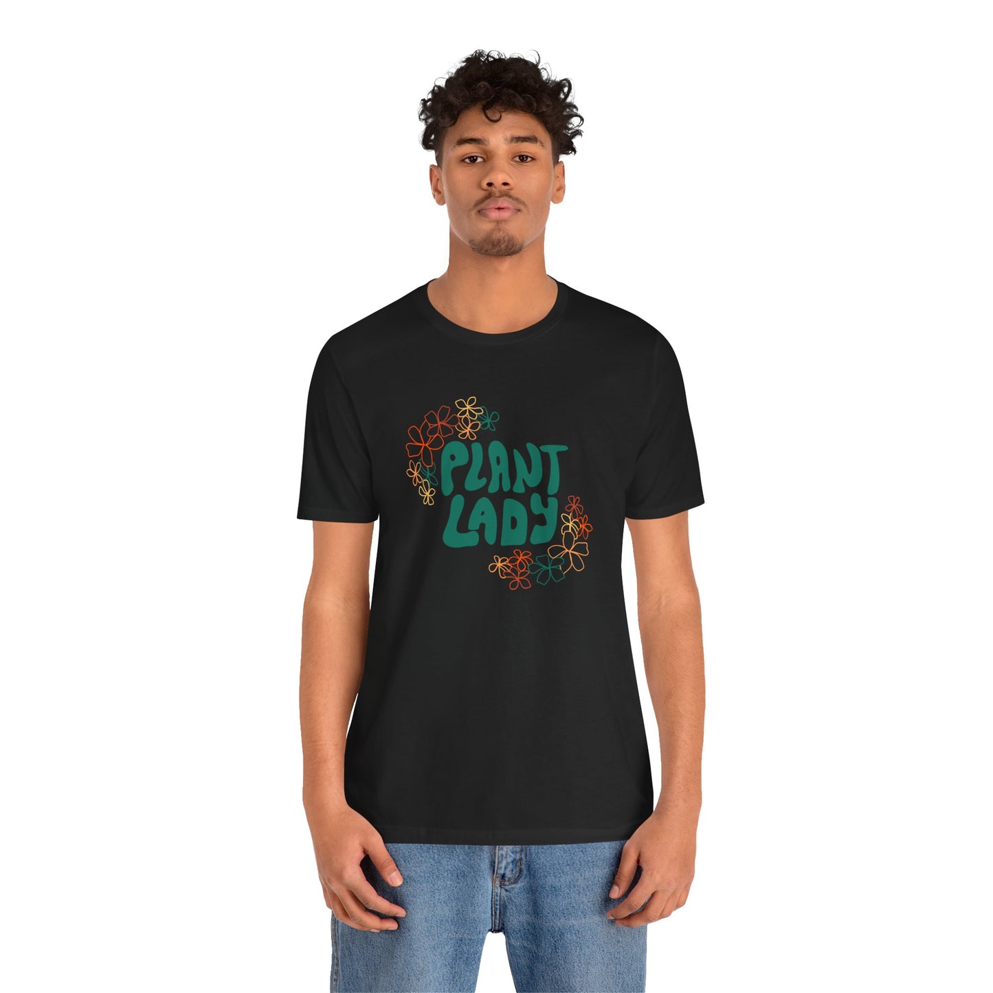 Plant Lady T-Shirt - Black with Fall Colors