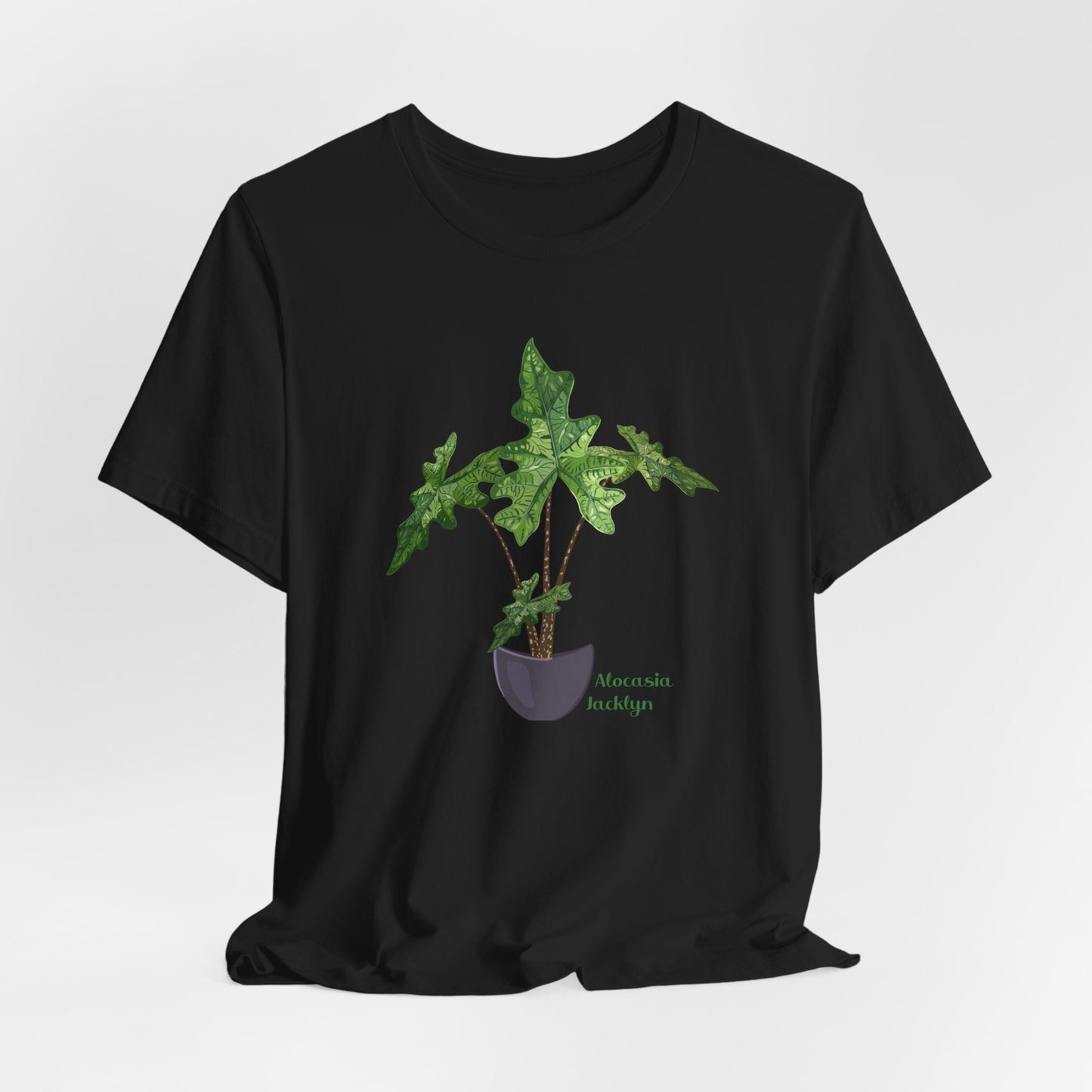 Alocasia Jacklyn Plant Lover T-Shirt - White, Black, Natural