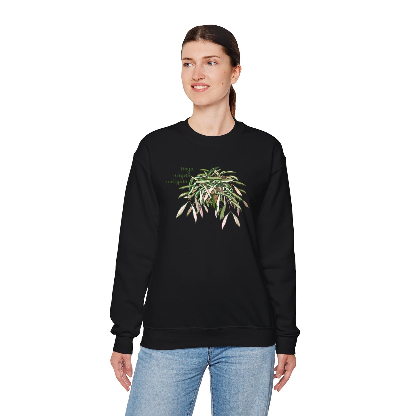 Hoya Wayetii Variegata Plant Lover Crewneck Sweatshirt
