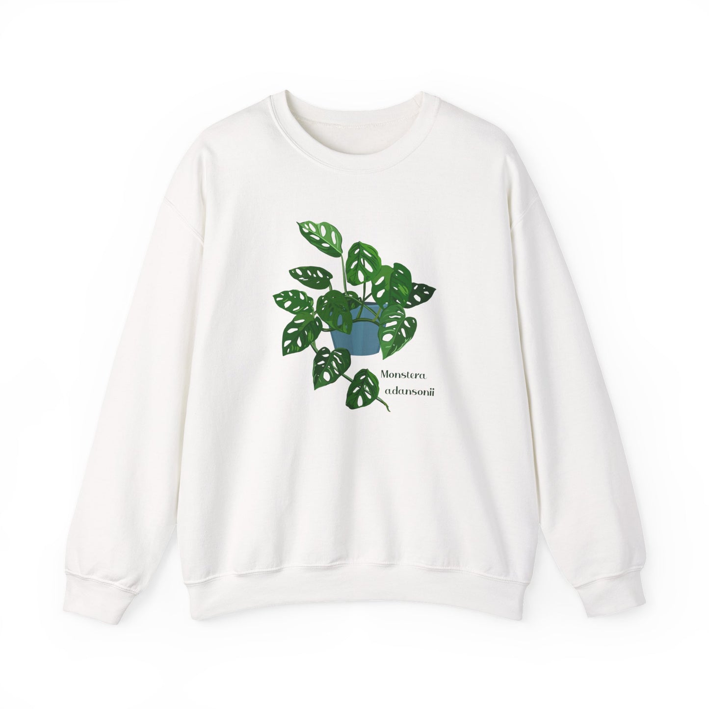 Monstera Adansonii Plant Lover Crewneck Sweatshirt