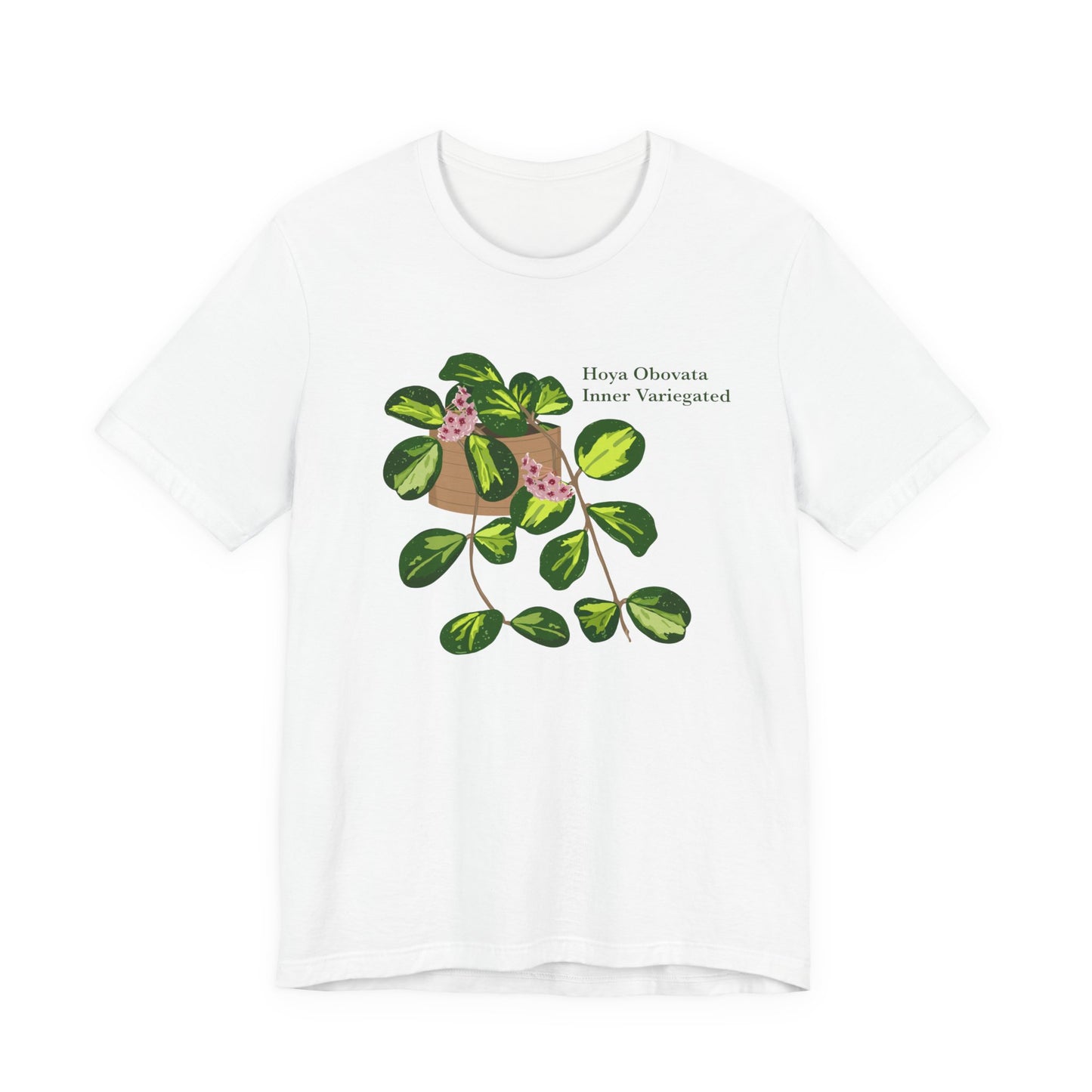 Hoya Obovata Inner Variegated T-Shirt - White, Natural, Black
