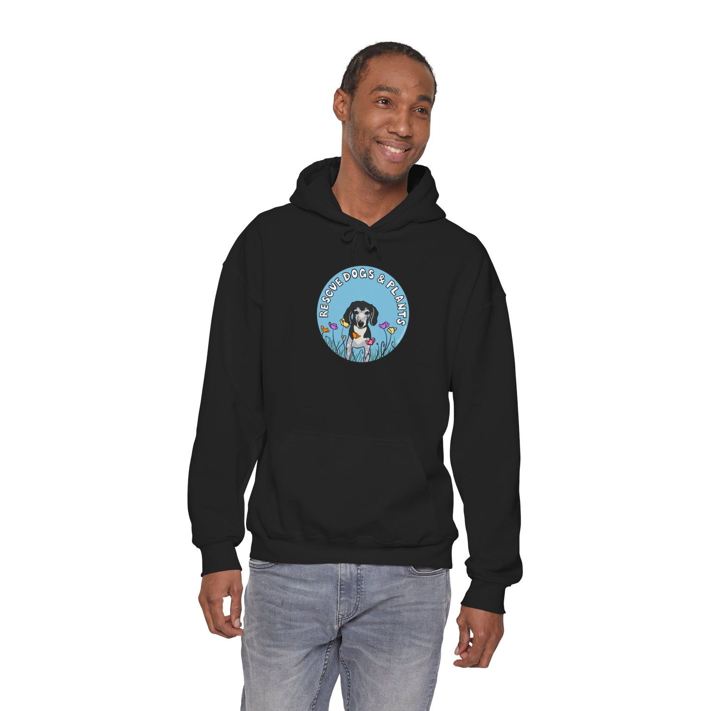 Dogs & Plants Hoodie for Rescue Dogs & Plant Lovers