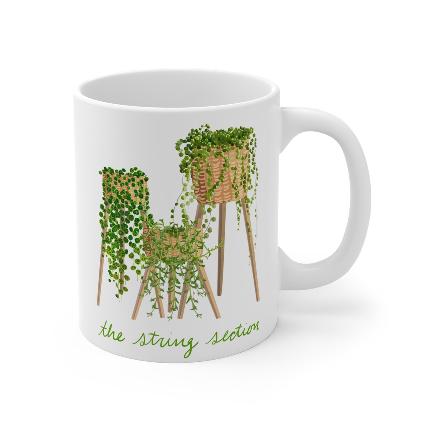 The String Section Succulent Plant Lover Mug - White