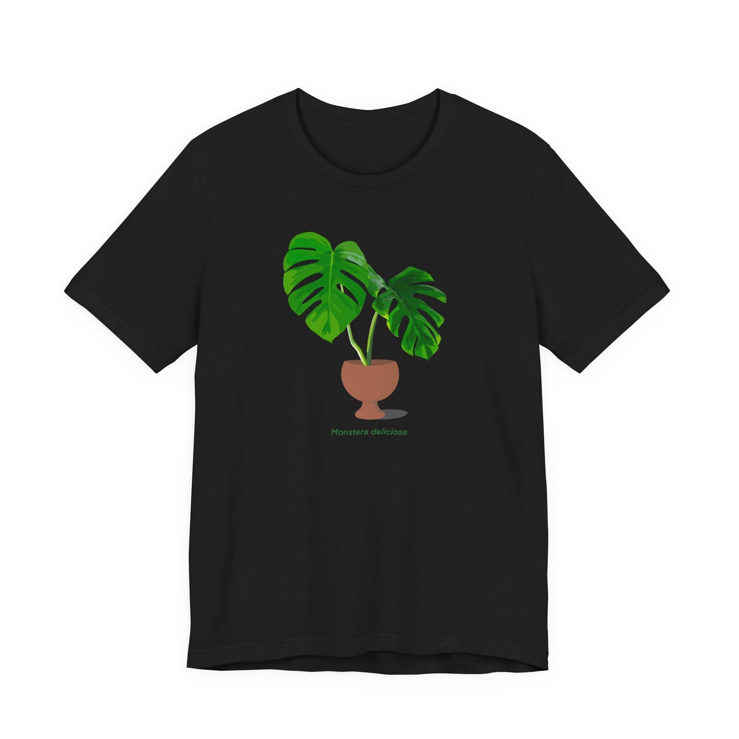 Monstera Deliciosa Plant Lover T-Shirt - White, Natural, Black