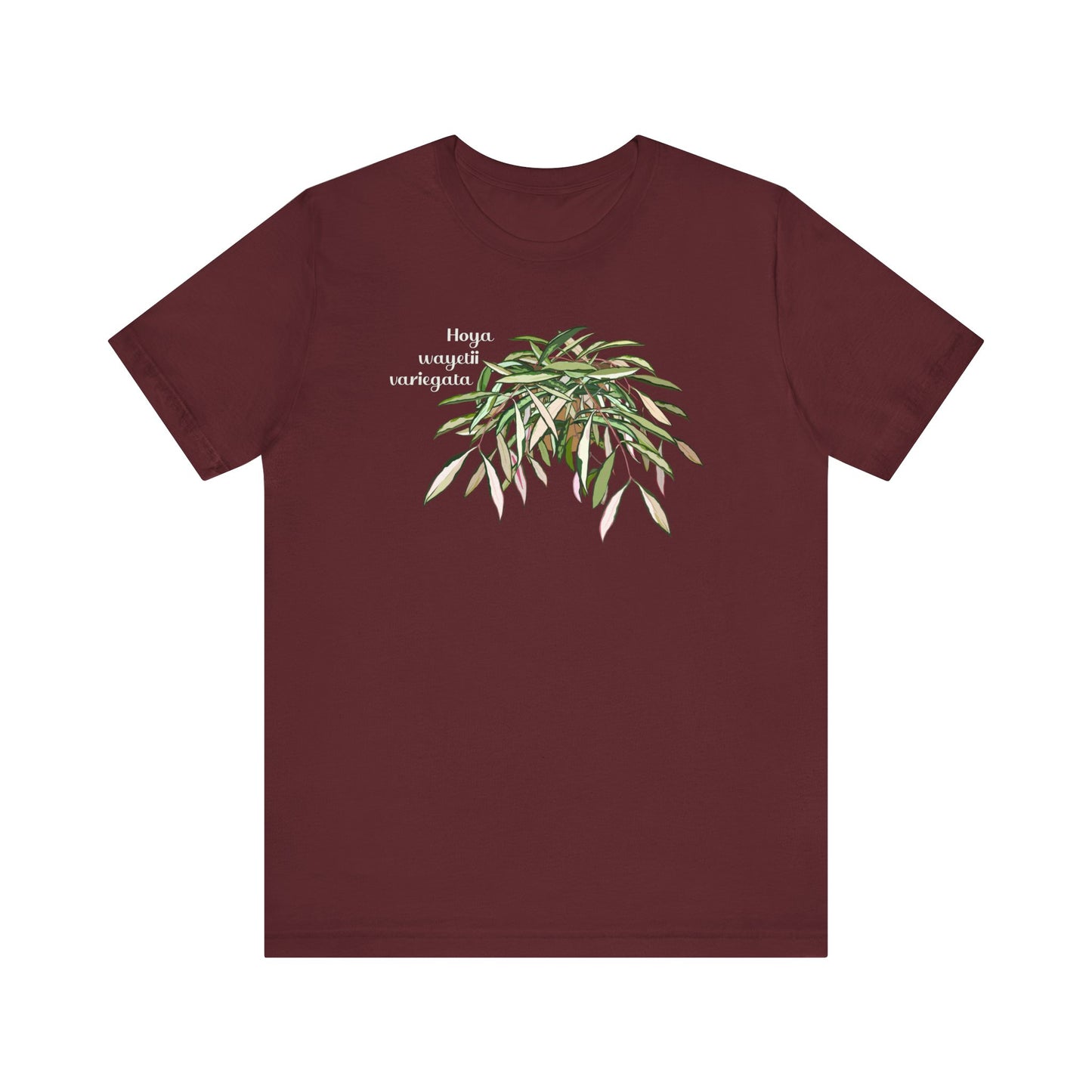 Hoya Wayetii Variegata Plant Lover T-Shirt - Maroon