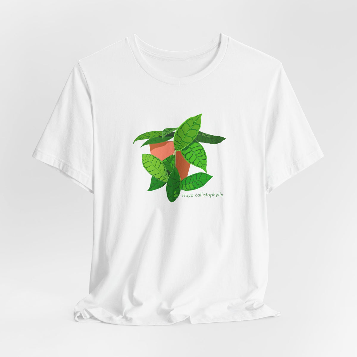 Hoya Callistophylla Plant Lover T-Shirt - White, Natural, Black