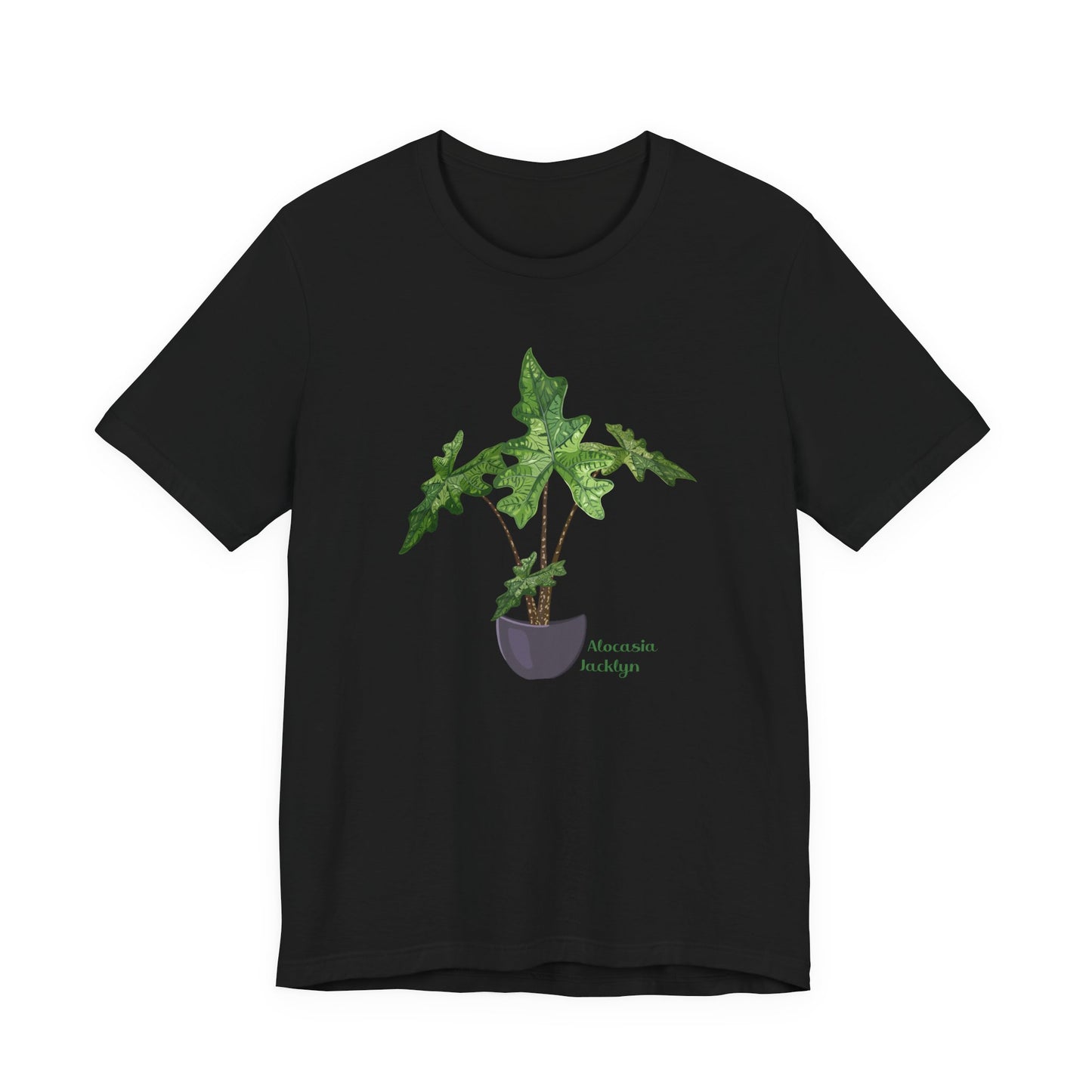 Alocasia Jacklyn Plant Lover T-Shirt - White, Black, Natural