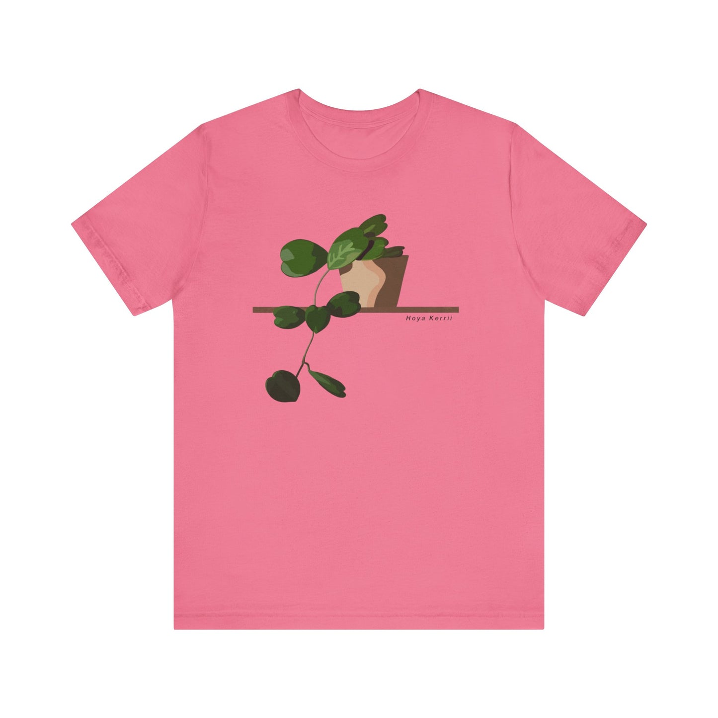 Hoya Kerrii Plant Lover T-Shirt - Pink