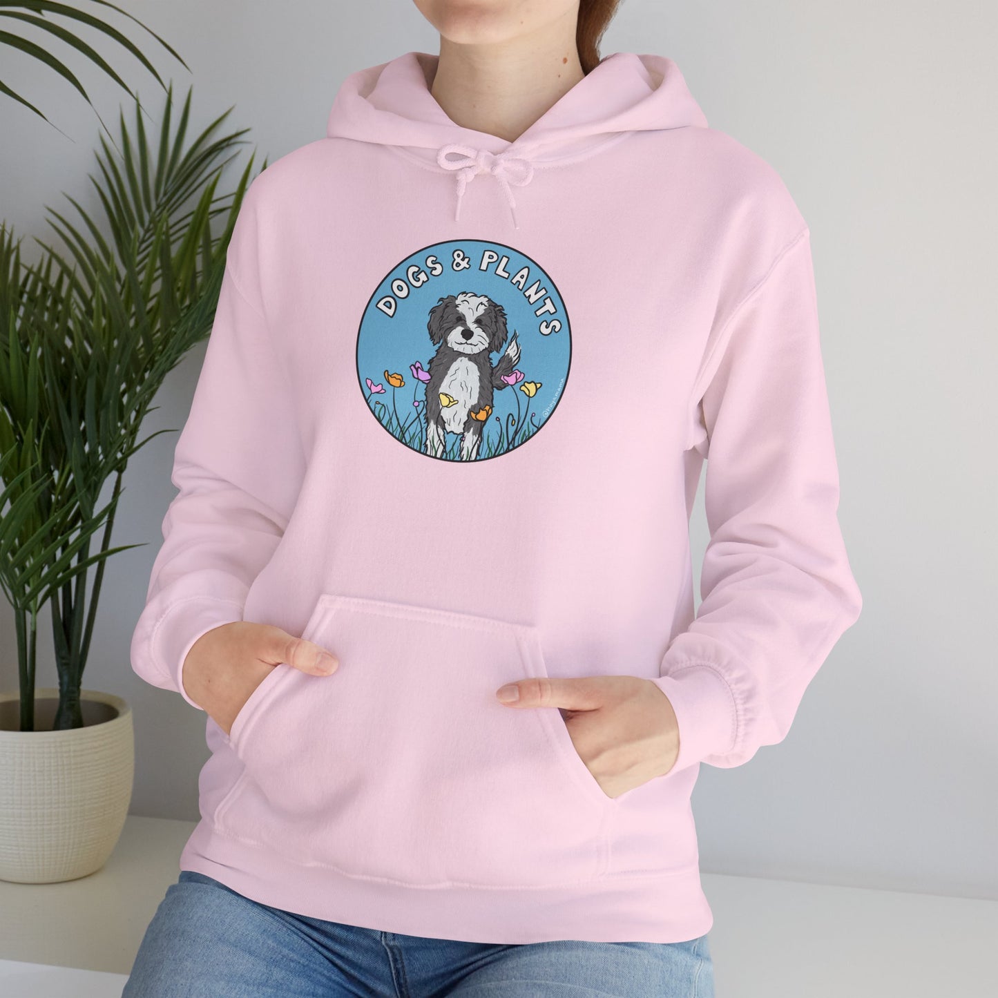 Dogs & Plants Hoodie for Doodle & Plant Lovers