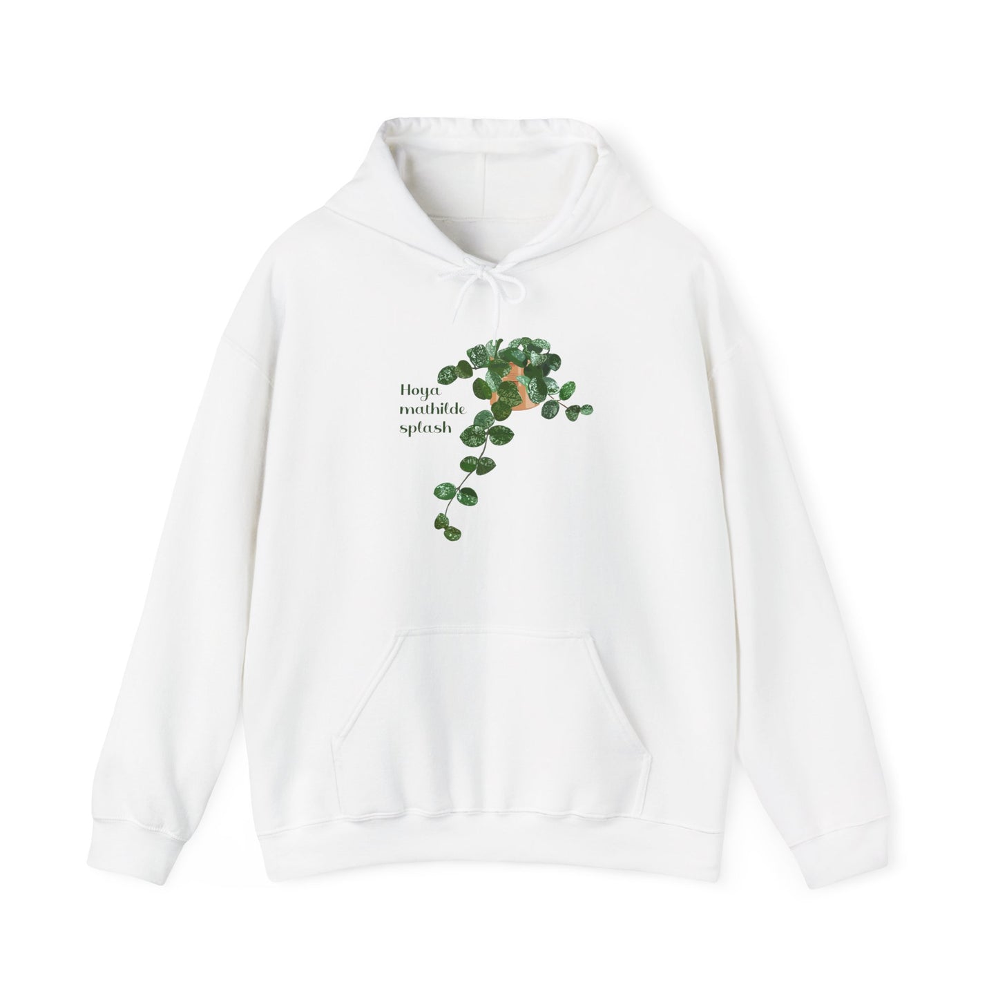 Hoya Mathilde Splash Plant Hoodie - White