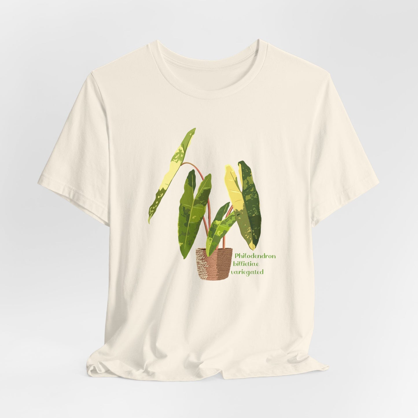 Philodendron Billietiae Variegated Plant Lover T-Shirt - White, Natural, Black