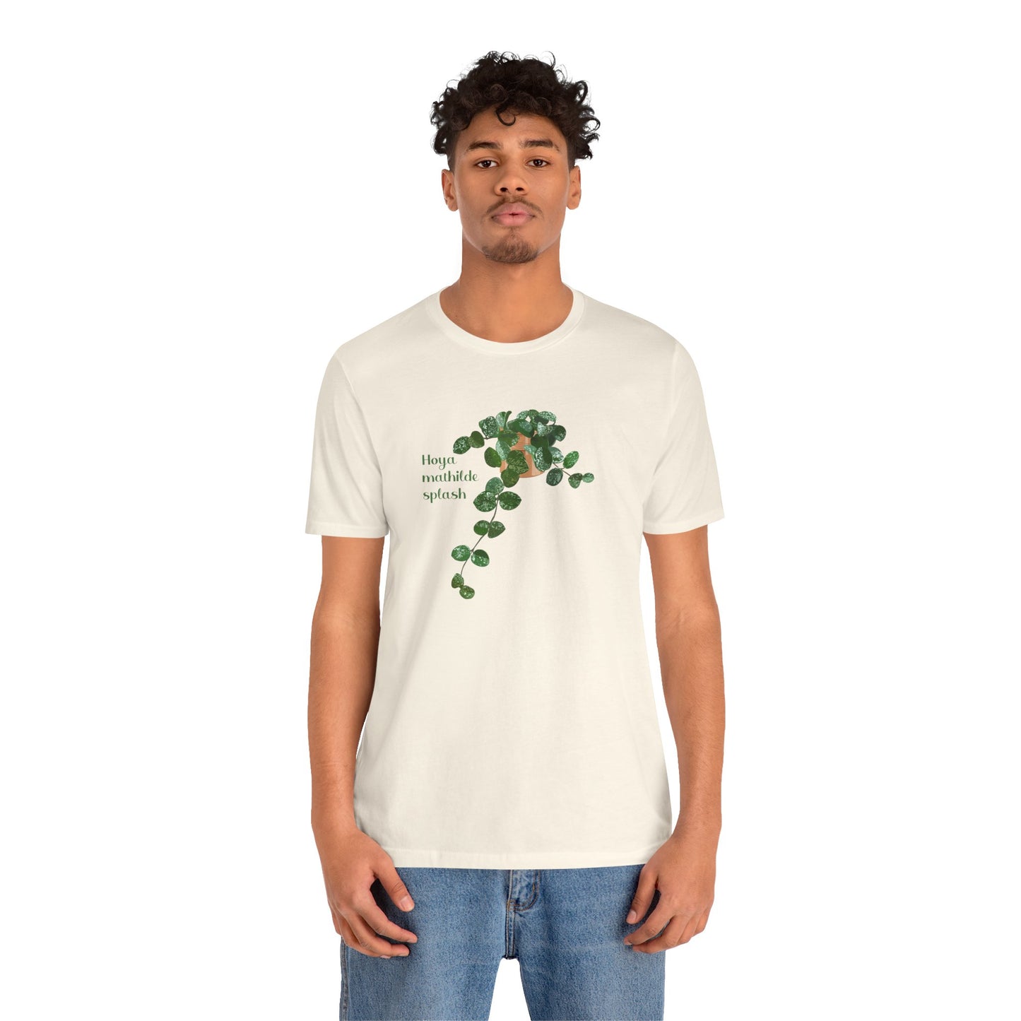 Hoya Mathilde Splash Plant Lover T-shirt - White, Natural, Black