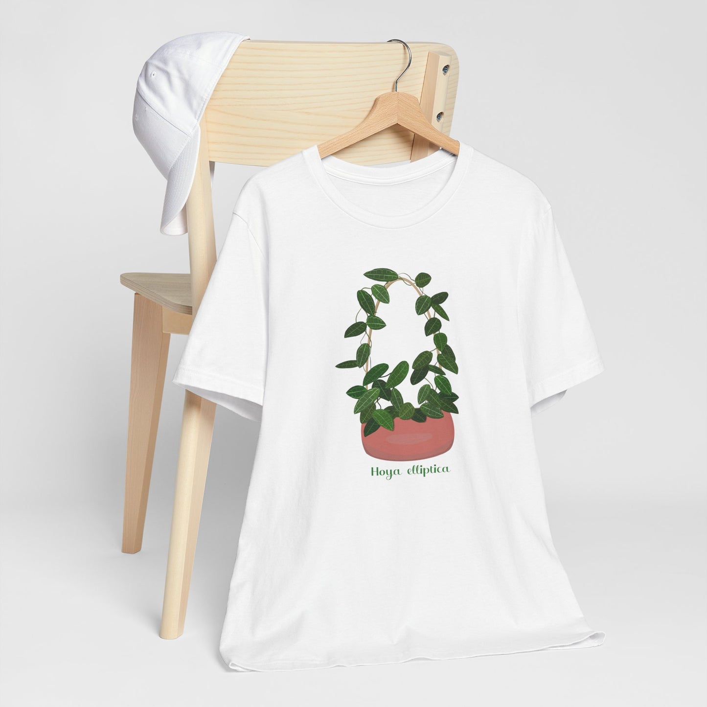 Hoya Elliptica Plant Lover T-Shirt -  White