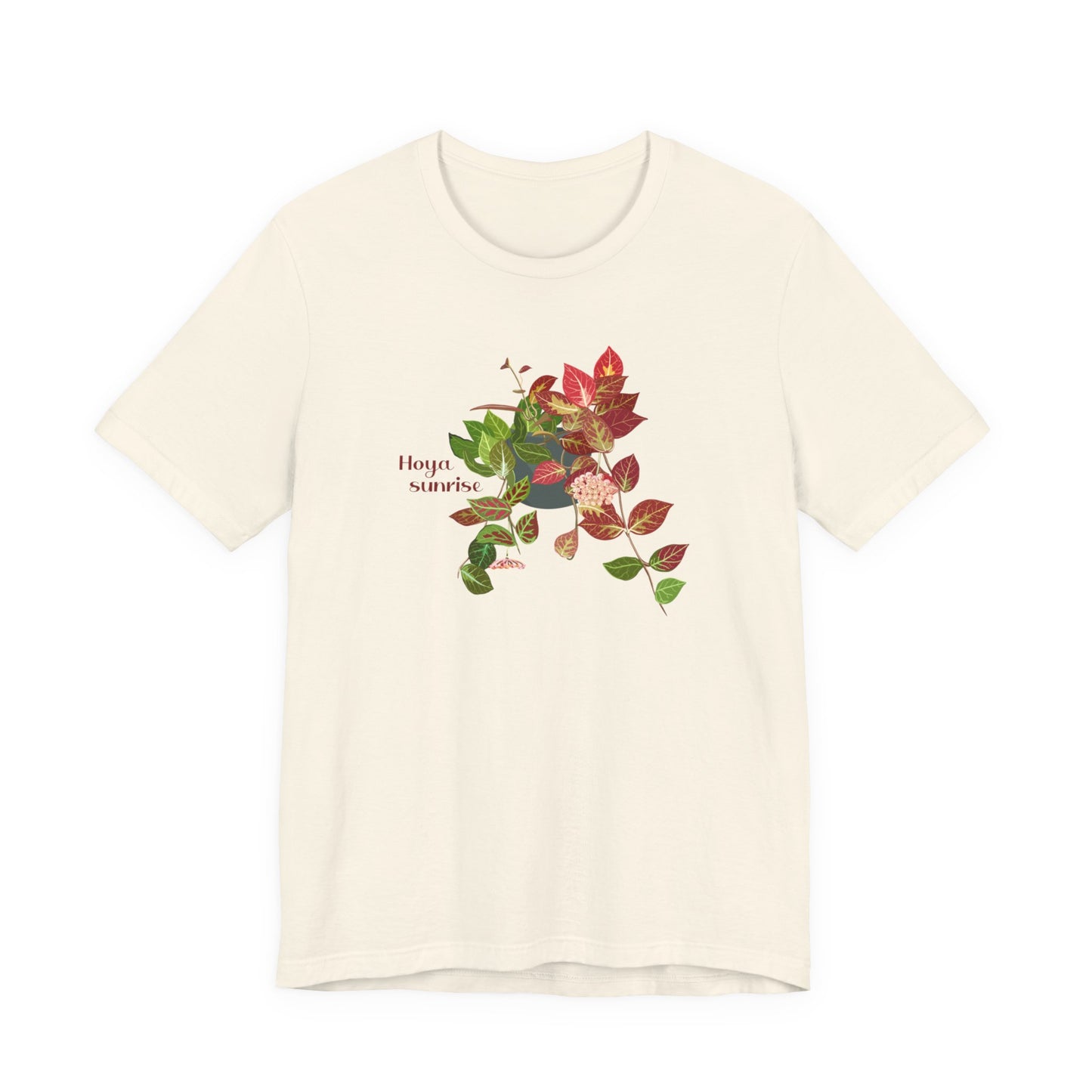Hoya Sunrise Plant Lover T-shirt - White, Black, Natural