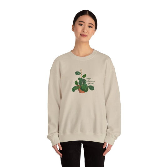Hoya Obovata Splash Plant Lover Crewneck Sweatshirt