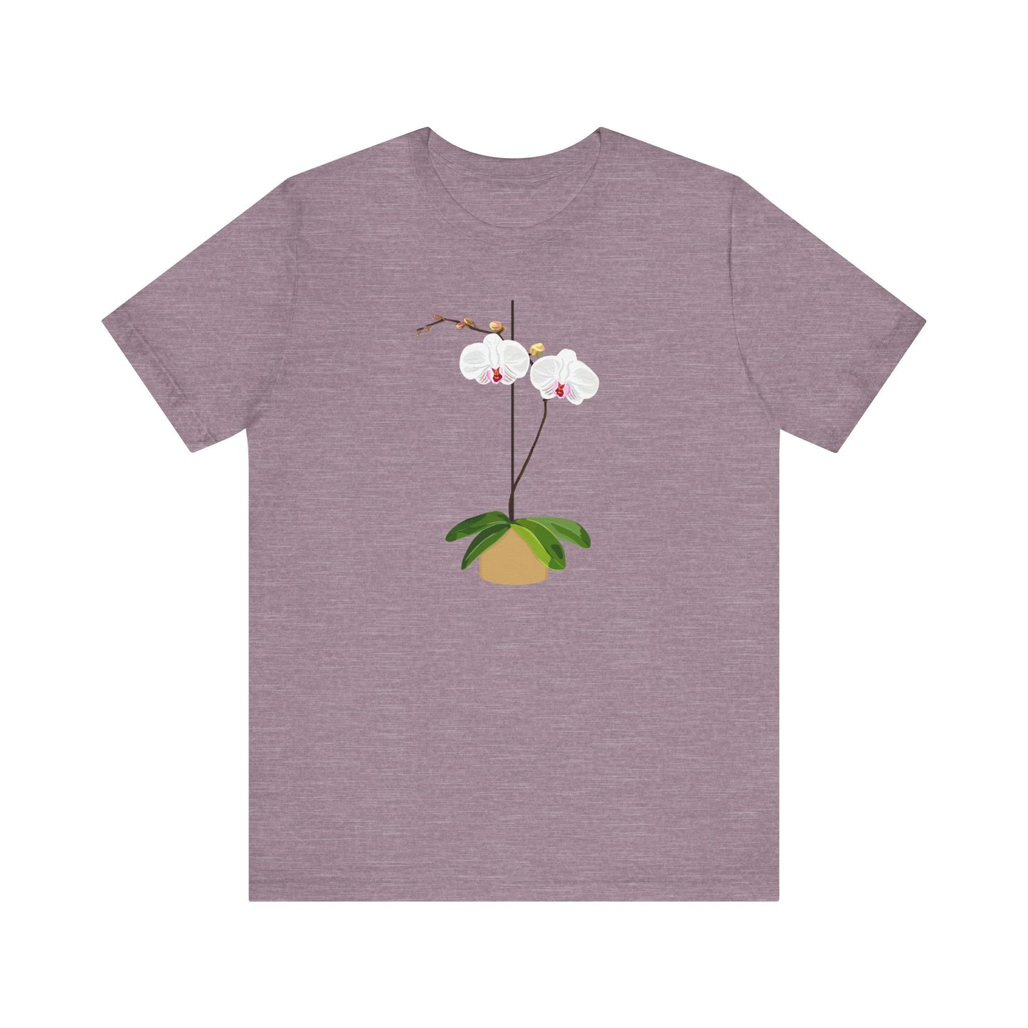 Orchid T shirt beautiful original design - Floral Botanical Tee, Nature Lover Gift, Plant Lover Shirt, Flower Graphic Tee, Garden Enthusiast