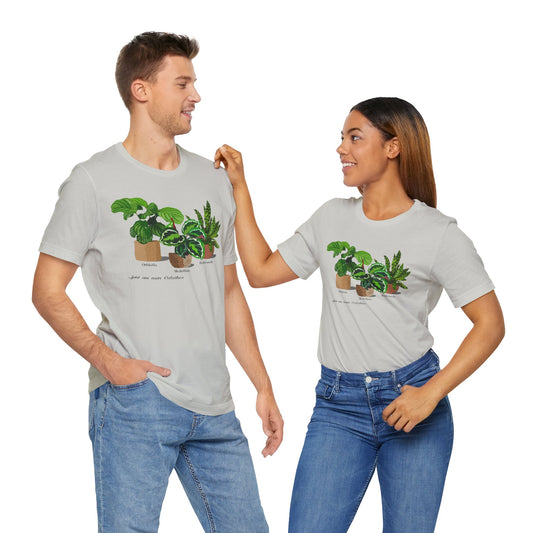 Calathea Trio Plant Lover T-Shirt - Silver