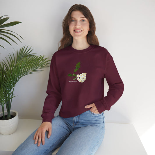 Hoya Lacunosa in Bloom Plant Lover Crewneck Sweatshirt - Maroon