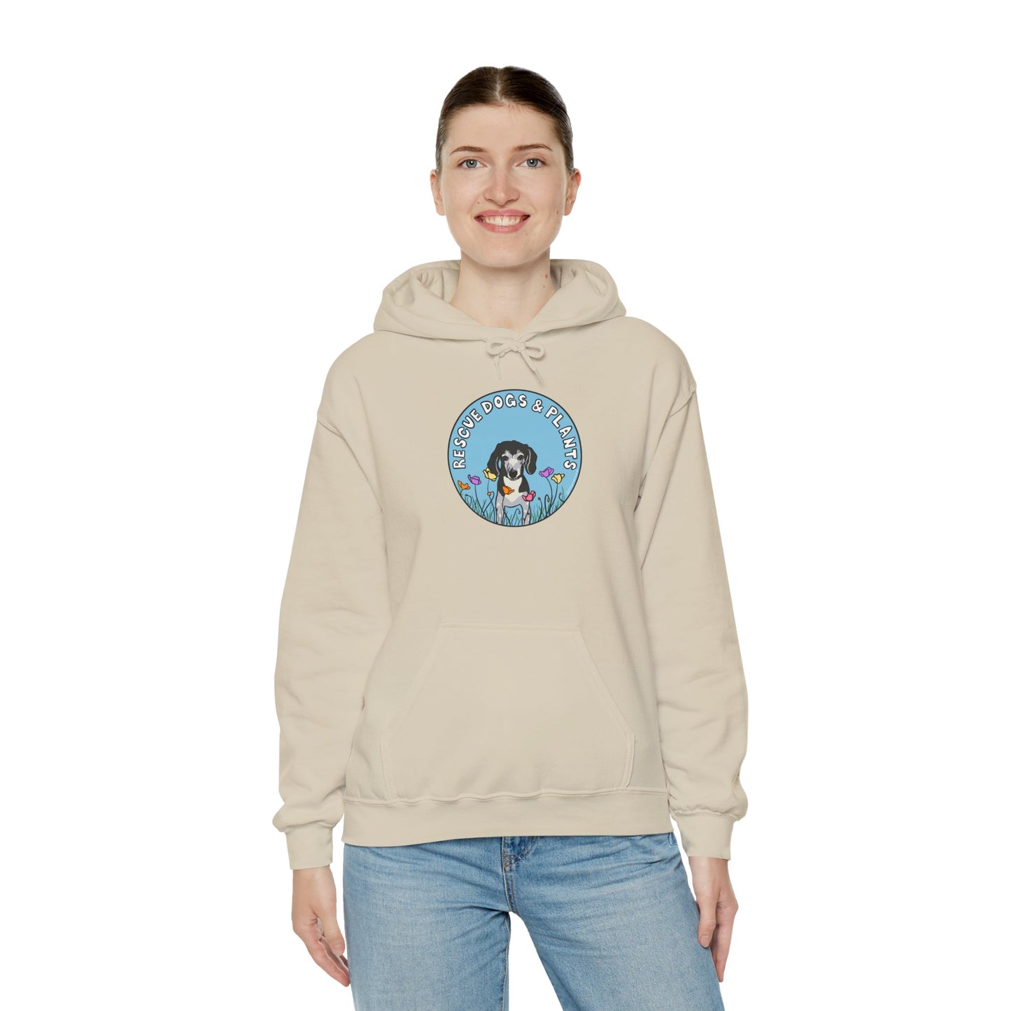 Dogs & Plants Hoodie for Rescue Dogs & Plant Lovers