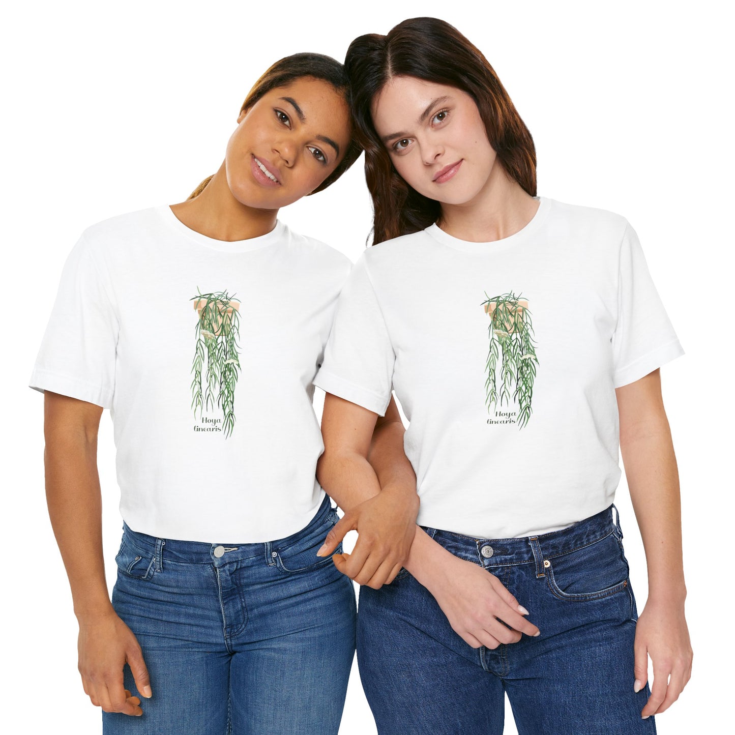Hoya Linearis Plant Lover T-Shirt - White, Natural, Black