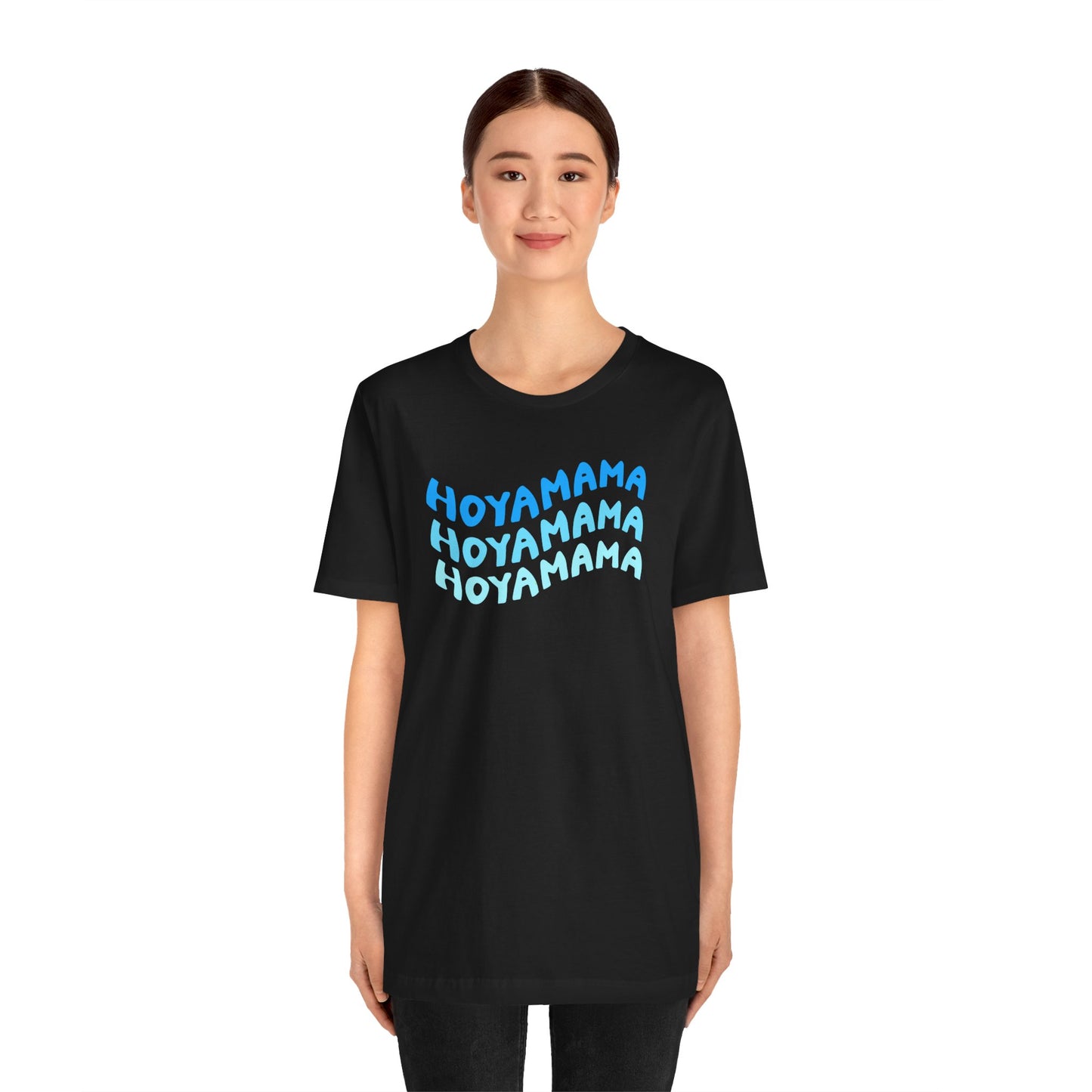 Hoyamama Plant Lover T-Shirt - Black with Blue