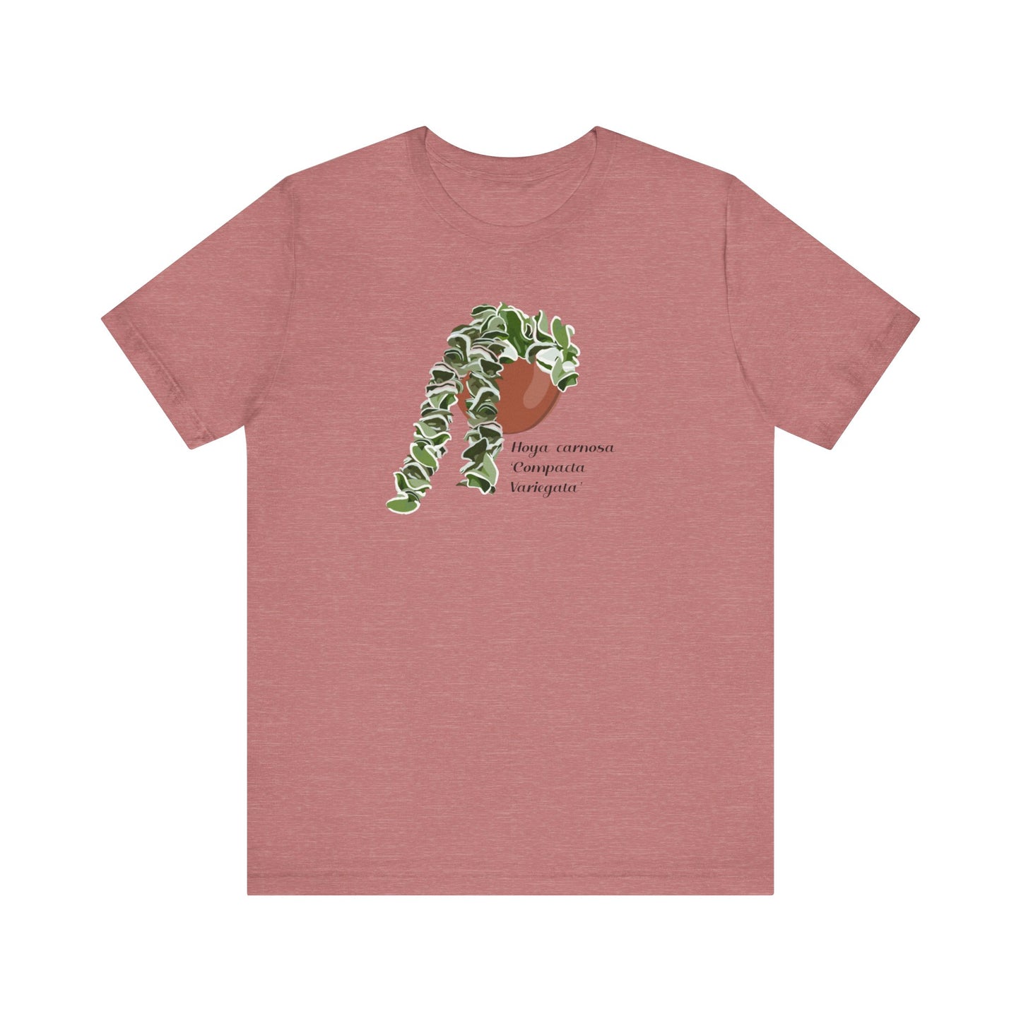 Hoya Carnosa 'Compacta Variegata' Plant Lover T-shirt - Heather Mauve