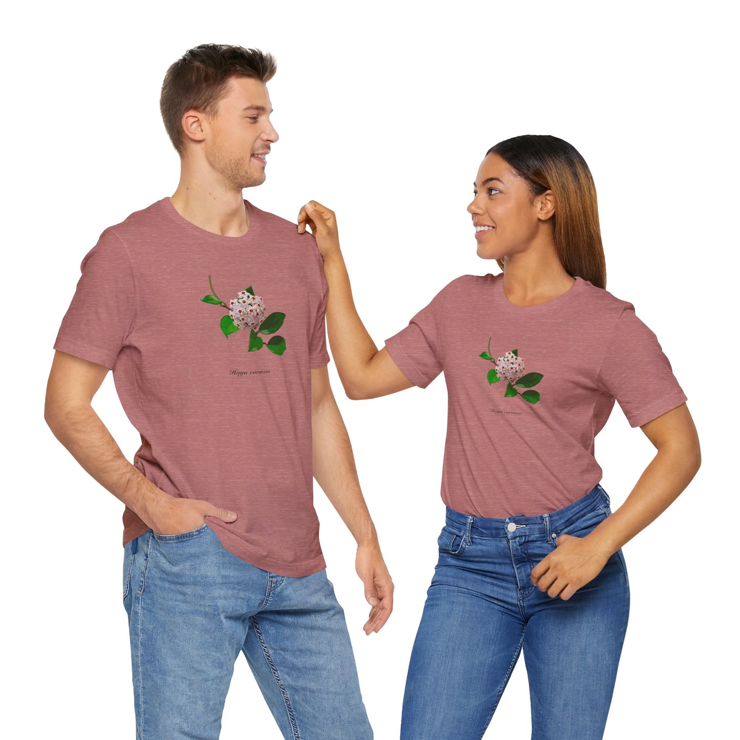 Hoya Carnosa in Bloom Plant Lover T-Shirt - Heather Mauve