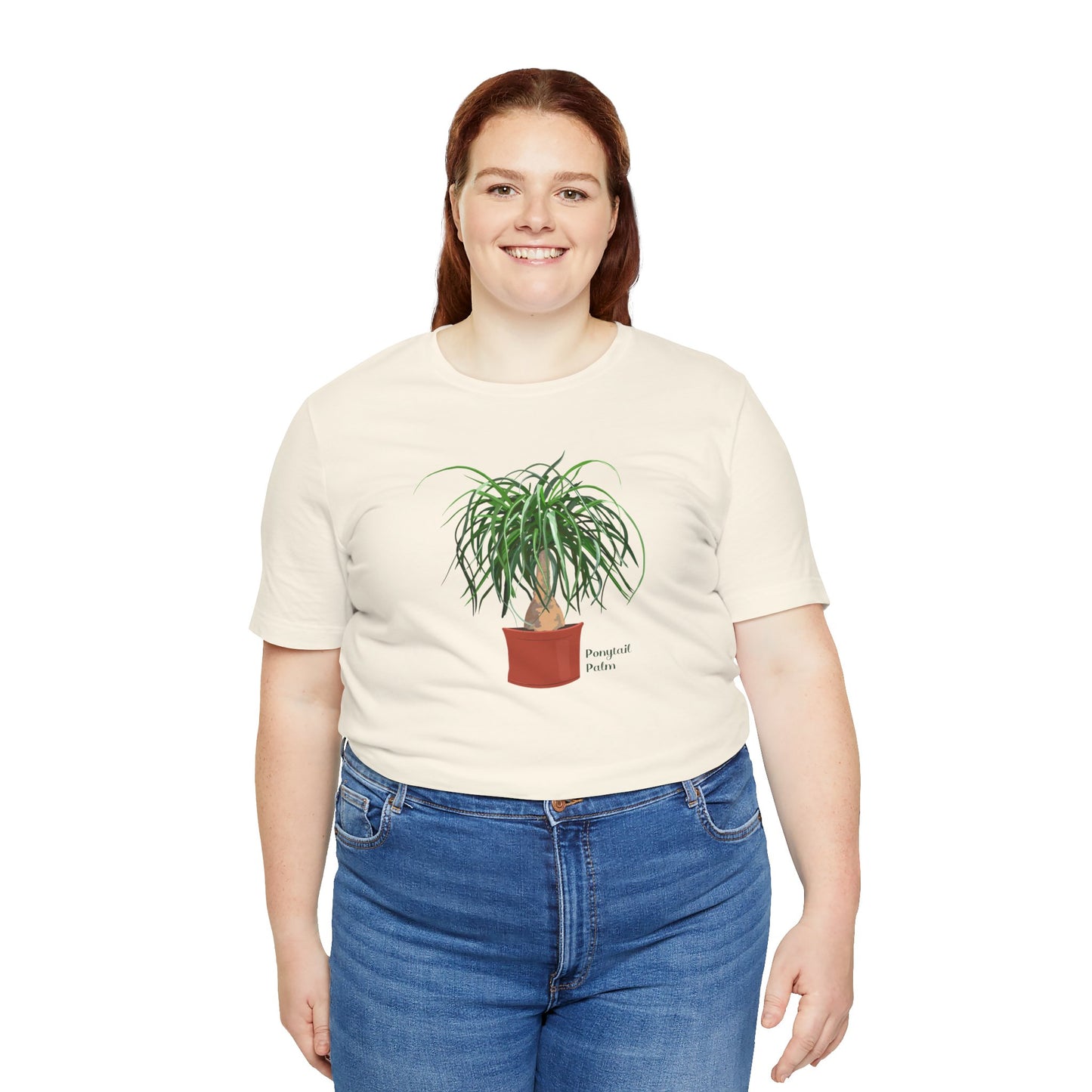 Ponytail Palm Plant Lover T-Shirt - White, Natural, Black