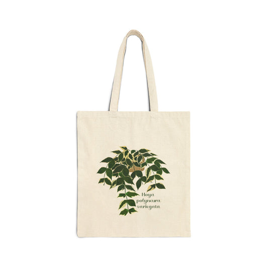 Hoya Polyneura Variegata Canvas Tote Bag