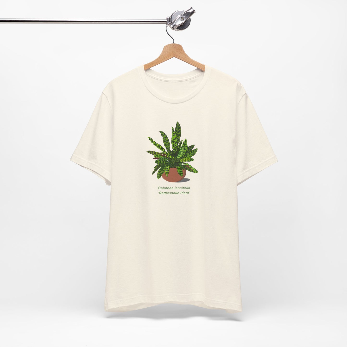 Calathea Lancifolia Rattlesnake Plant Lover T-Shirt - White, Natural, Black
