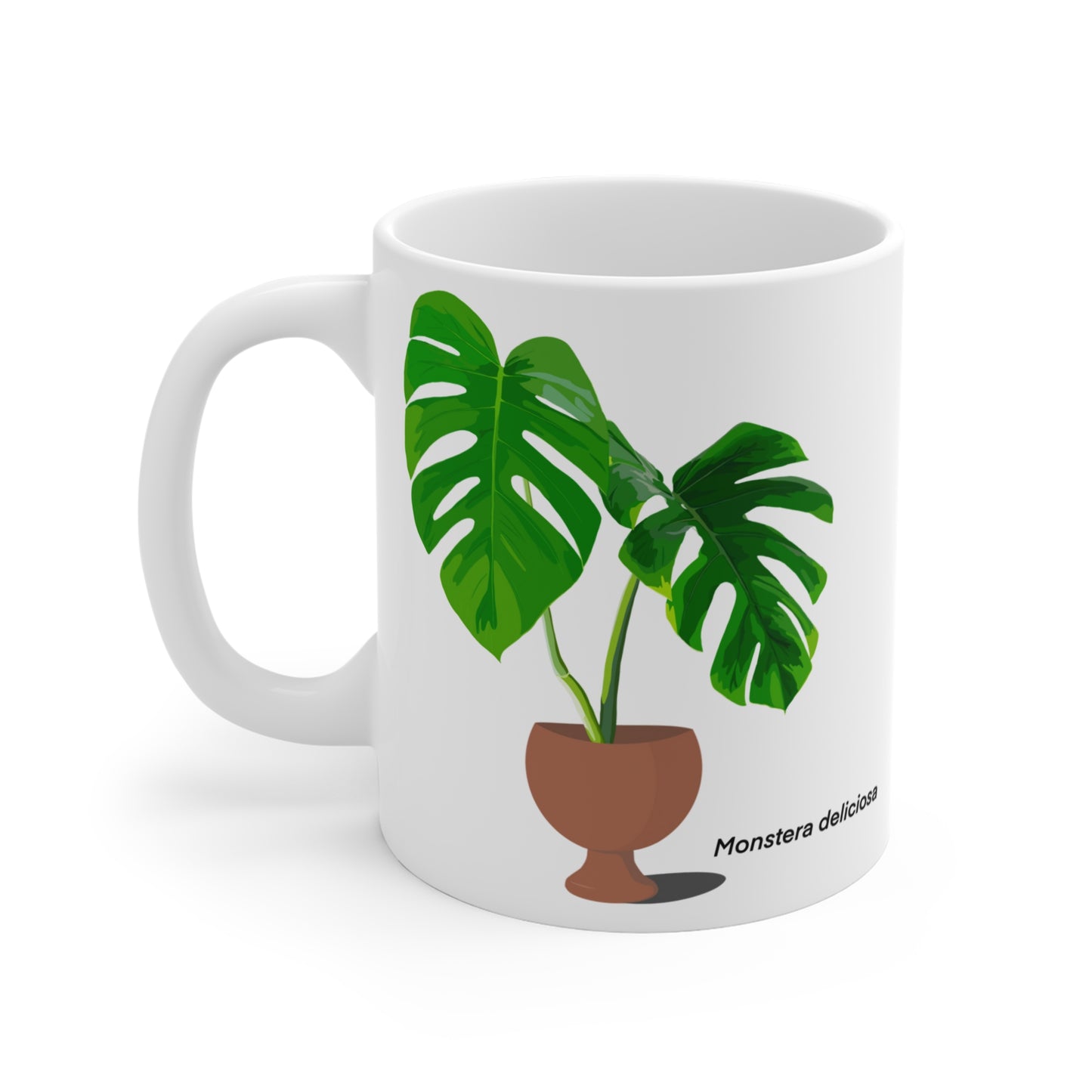 Monstera Deliciosa Plant Lover Mug - White