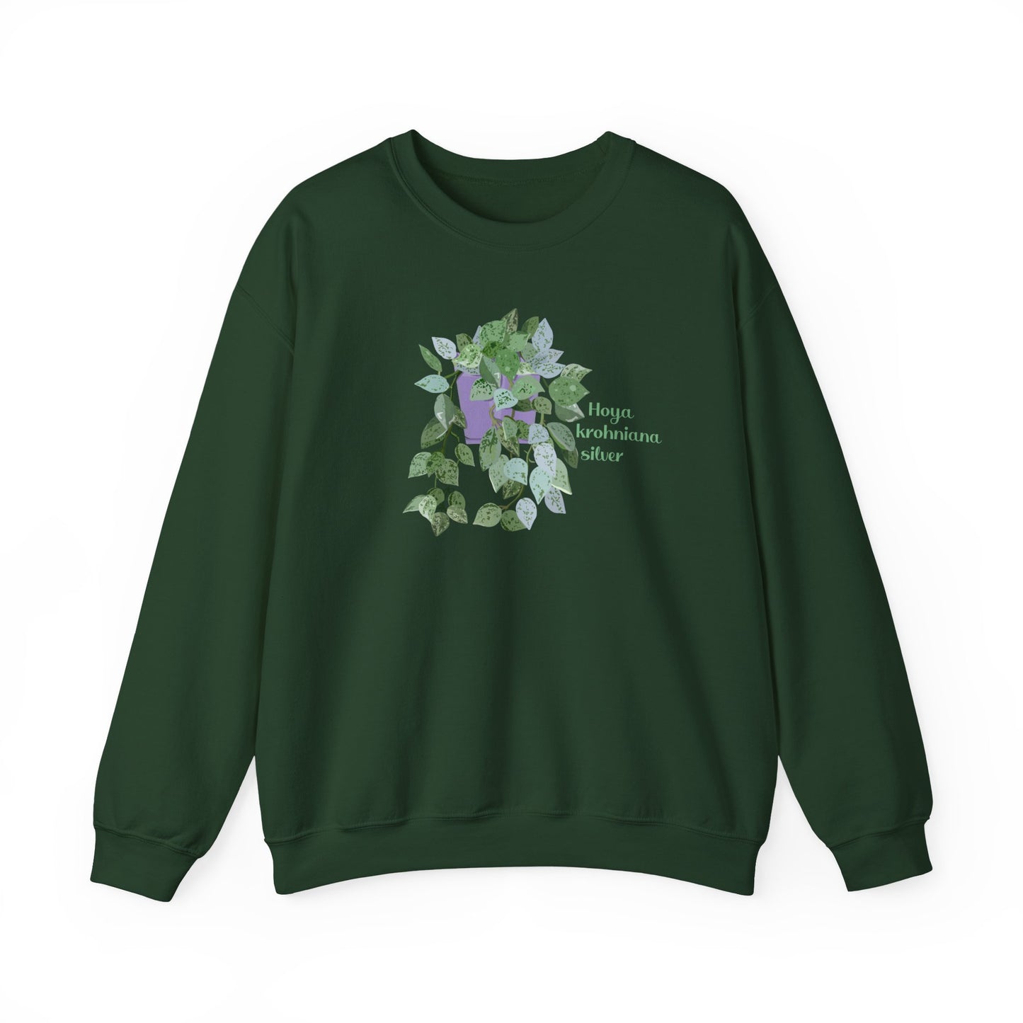Hoya Krohniana Silver Plant Lover Crewneck Sweatshirt
