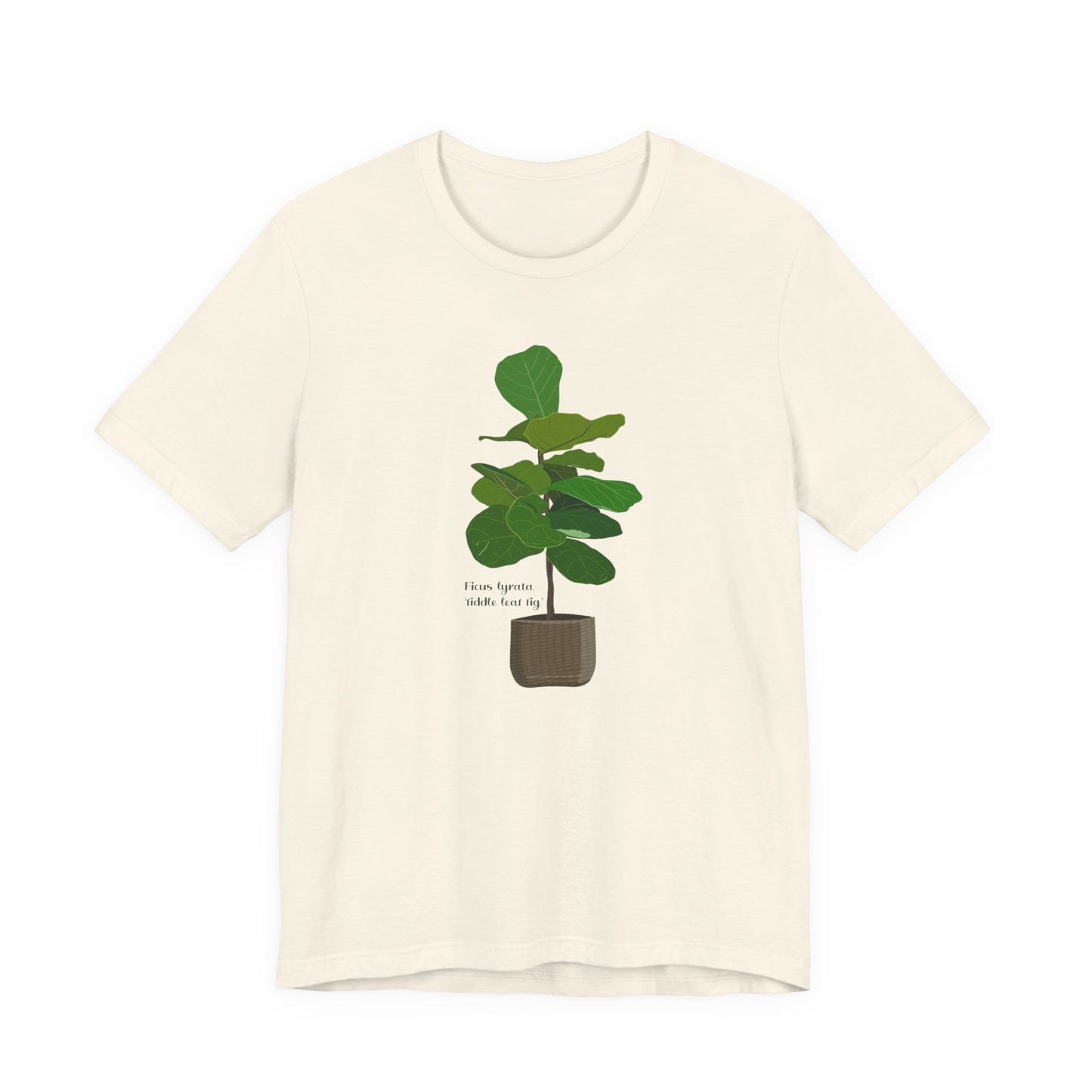 Ficus Lyrata 'Fiddle Leaf Fig' Plant Lover T-shirt - White