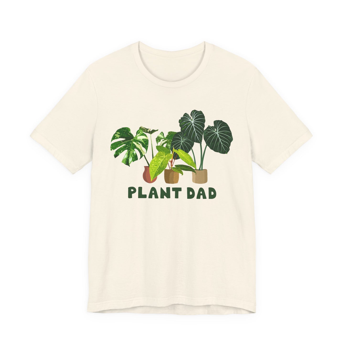 Plant Dad T-Shirt - White, Natural, Black