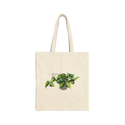 Philodendron Brasil Plant Lover Canvas Tote Bag