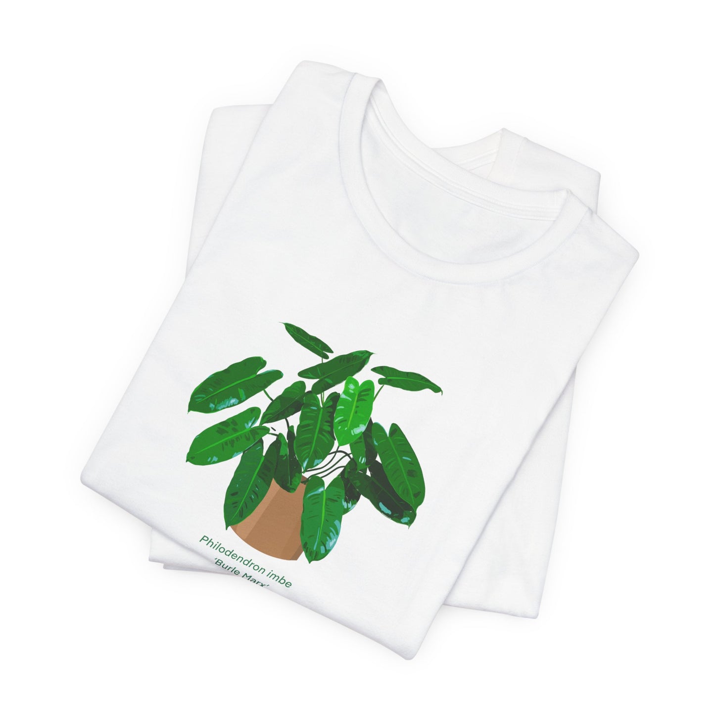 Philodendron Imbe 'Burle Marx' Plant Lover T-Shirt - White, Natural, Black