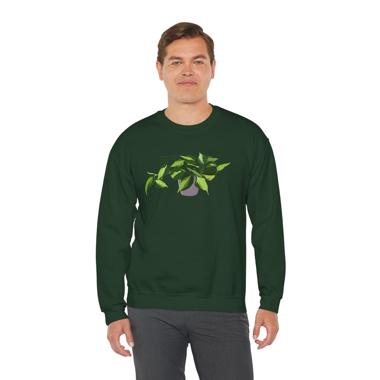 Philodendron Brasil Plant Lover Crewneck Sweatshirt