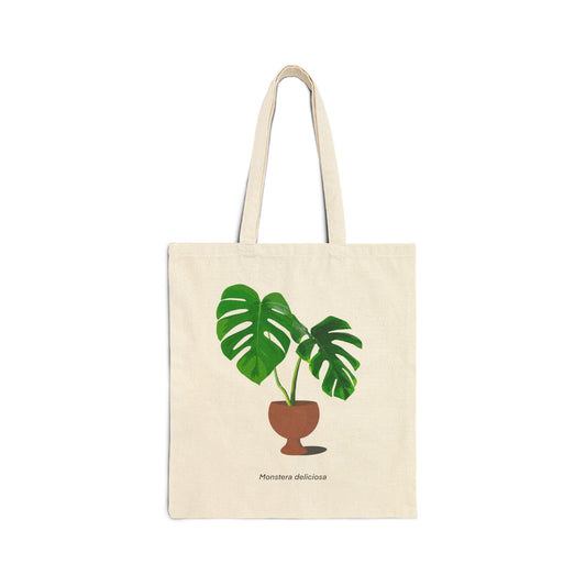 Monstera Deliciosa Canvas Tote Bag