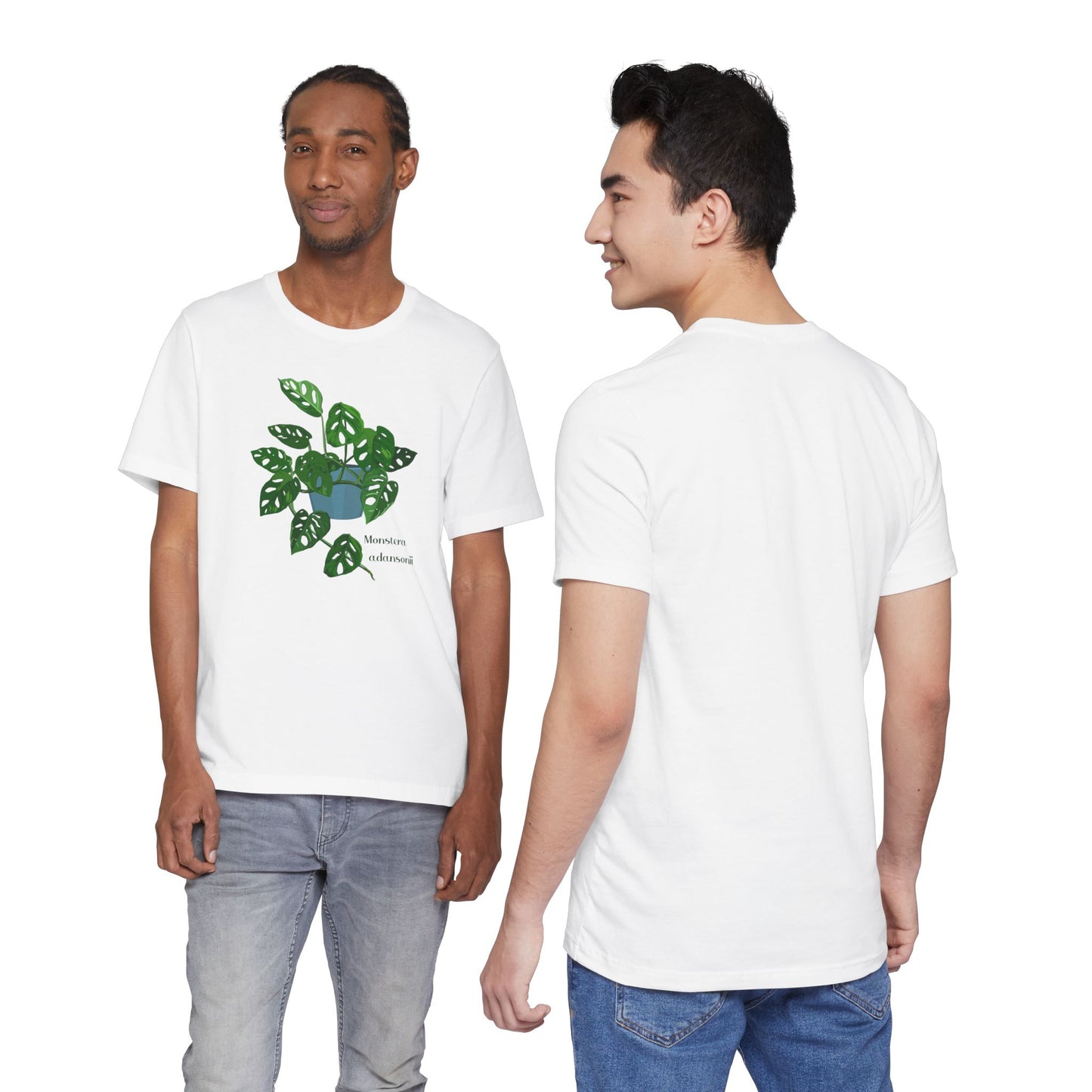 Monstera Adansonii Plant Lover T-shirt - White, Natural, Black