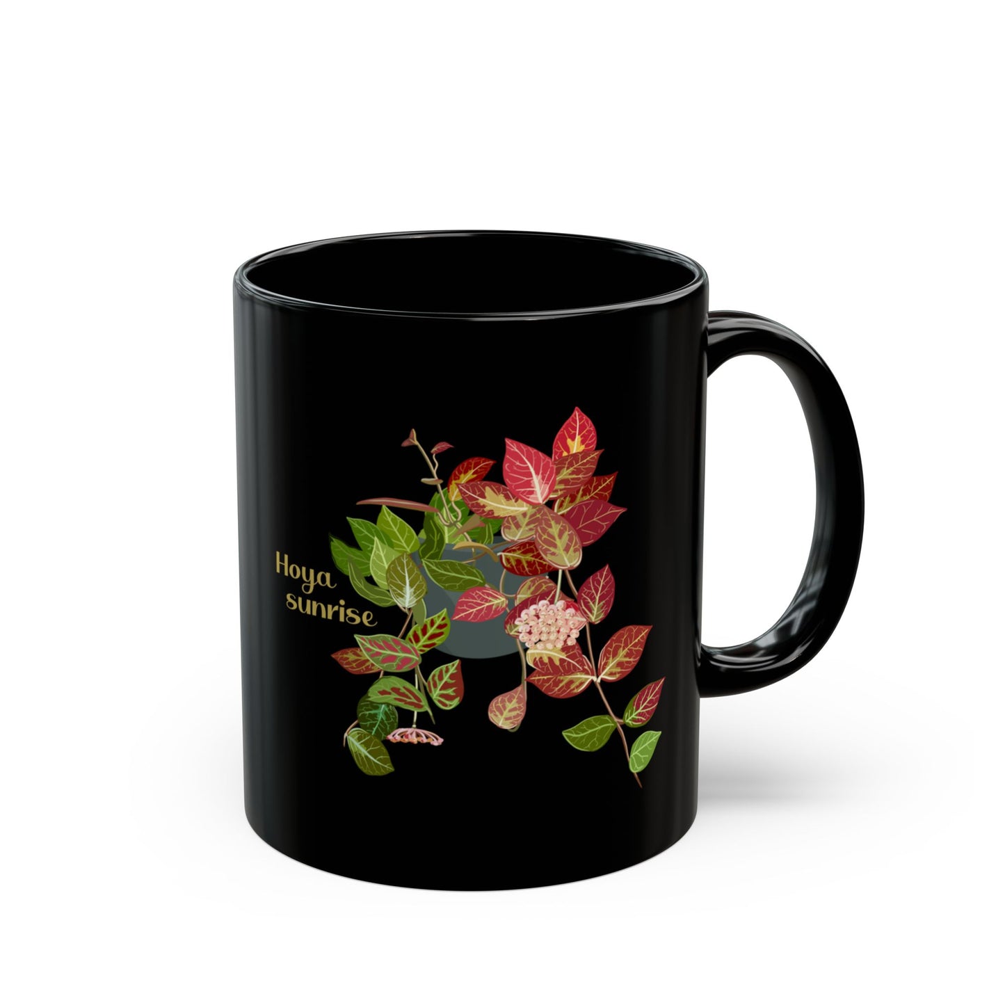 Hoya Sunrise Plant Lover Mug - Black