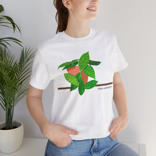 Hoya Callistophylla Plant Lover T-Shirt - White