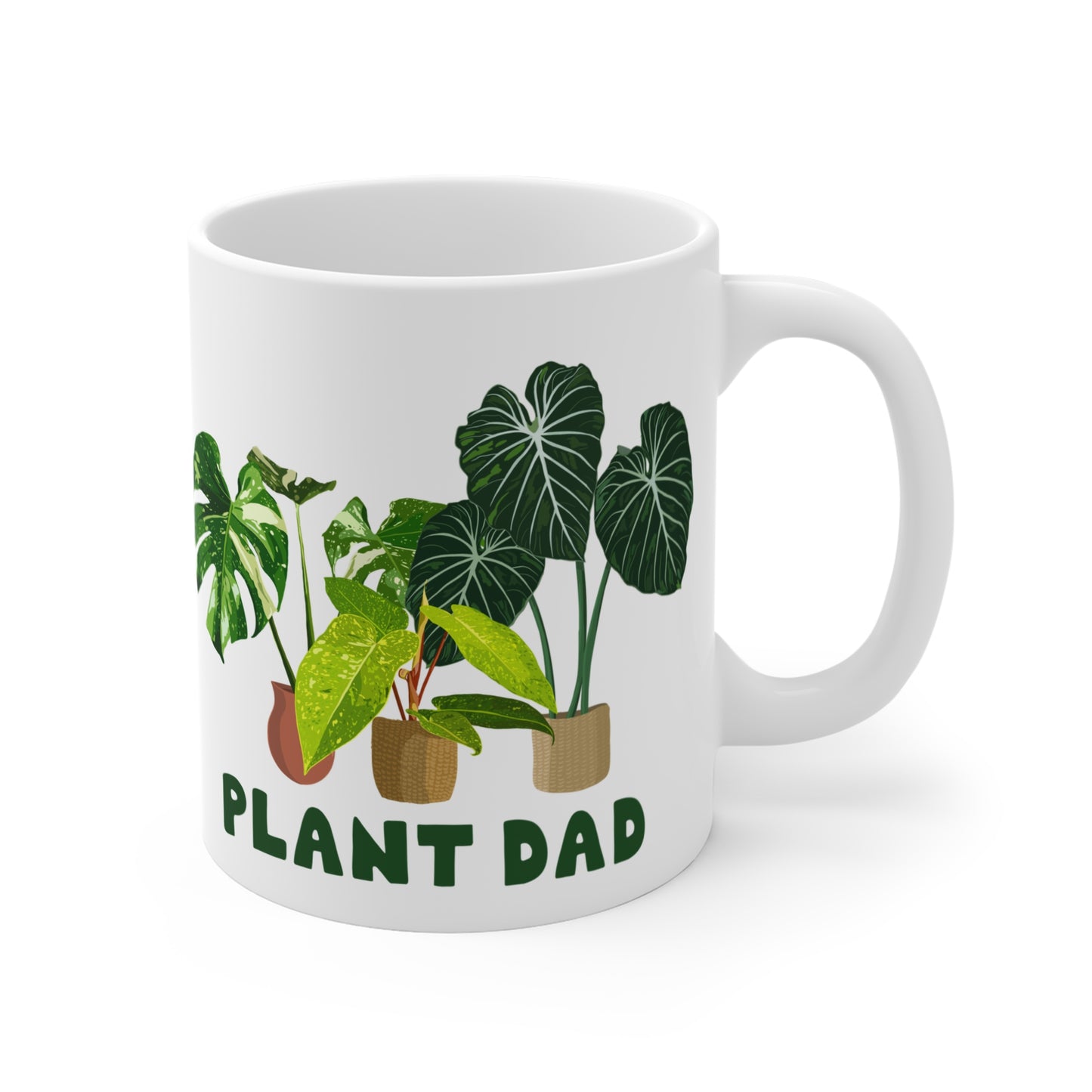 Plant Dad Mug - White