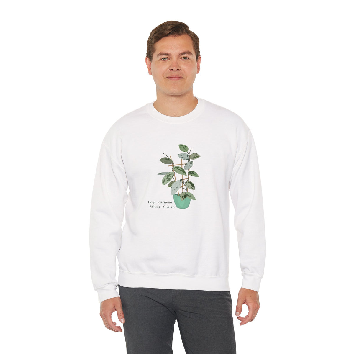 Hoya Carnosa Plant Lover Crewneck Sweatshirt