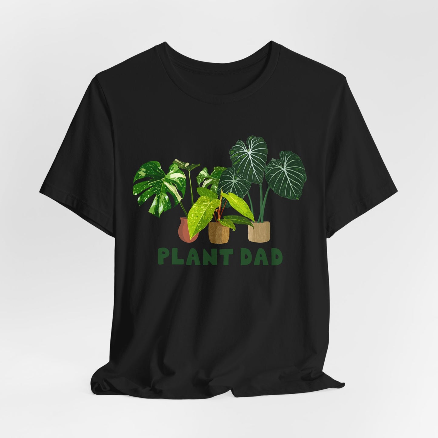 Plant Dad T-Shirt - White, Natural, Black