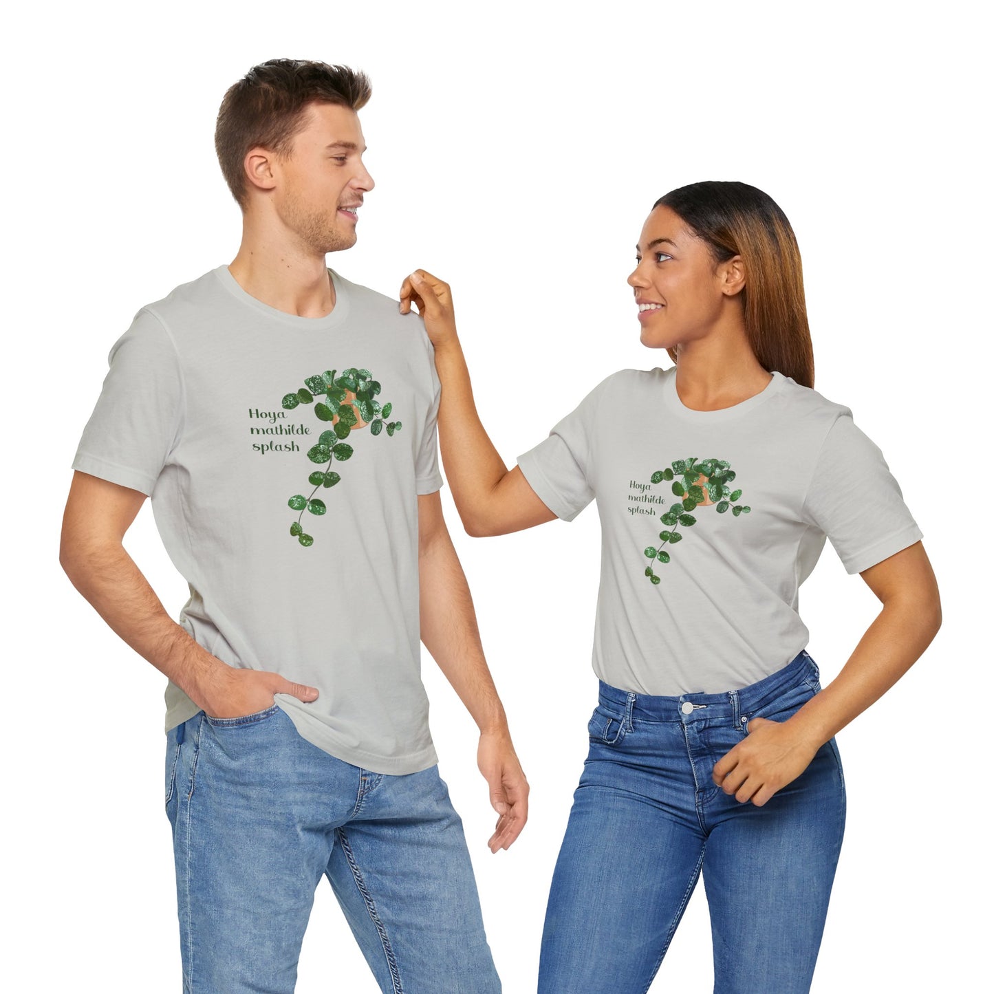 Hoya Mathilde Splash Plant Lover T-shirt - Silver